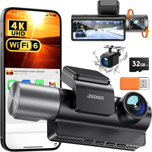 Dash cam anteriore - 4k, +